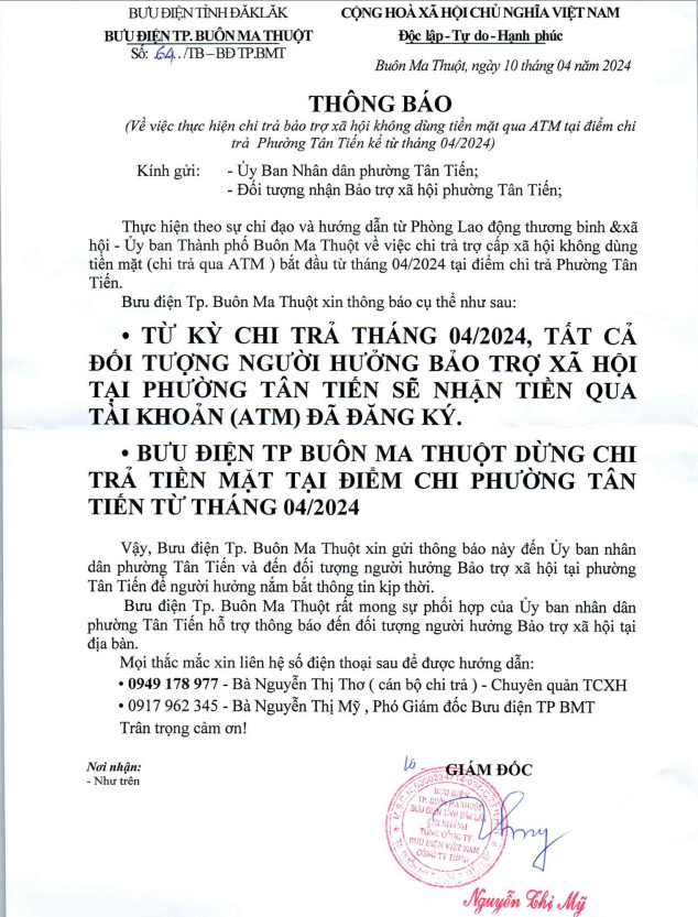 CHI TRA BUU DIEN THANG 4